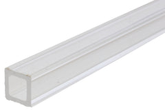 Clear Acrylic Square Tube 12.5-9.5mm x 610mm