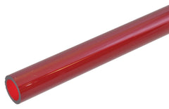 Transparent Acrylic Tube 9.5-6.4mm x 610mm - Red