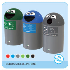 Bin Buddy 75 Rsj Green Lid And Food