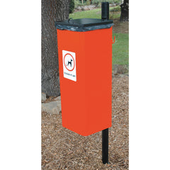 Sirius Post Mounted Dog Waste Bin