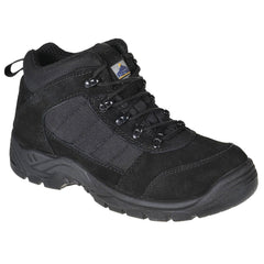 Leather Safety Trainer Blk- Size 6
