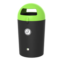 Metro Dome Litter Bin Lime Green