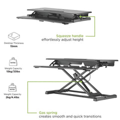 Delux Sit Stand Workstation
