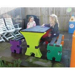Junior Jigsaw Table And Bench Set