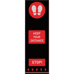 Social Dist.Mats-Footpr. Red
