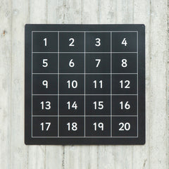 Number Chalkboard 1-20