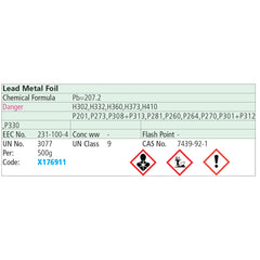 Lead Metal Foil 500g
