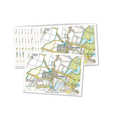 Desk Mats A4 Ordnance Survey Set 5