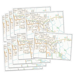 Desk Mats A4 Ordnance Survey Set 10