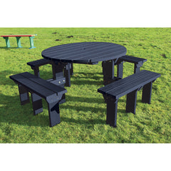 Olympic Picnic Bench Black