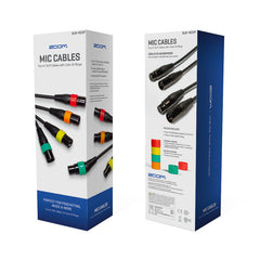 Zoom XLR Mic cables with colour ID rings