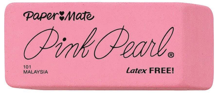 ERASER LARGE PINK PEARL PACK OF 12