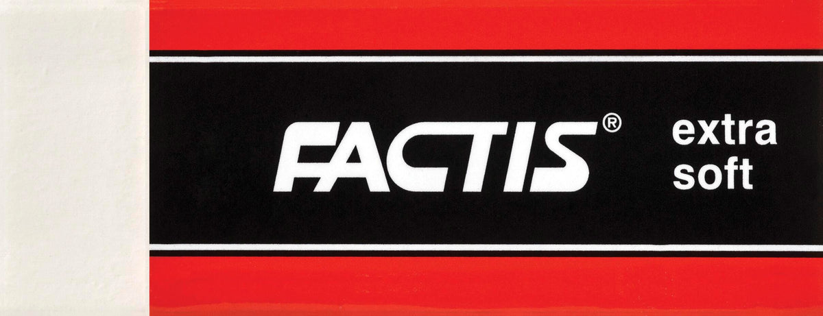 ERASER FACTIS WHITE EXTRA SOFT PACK OF 20