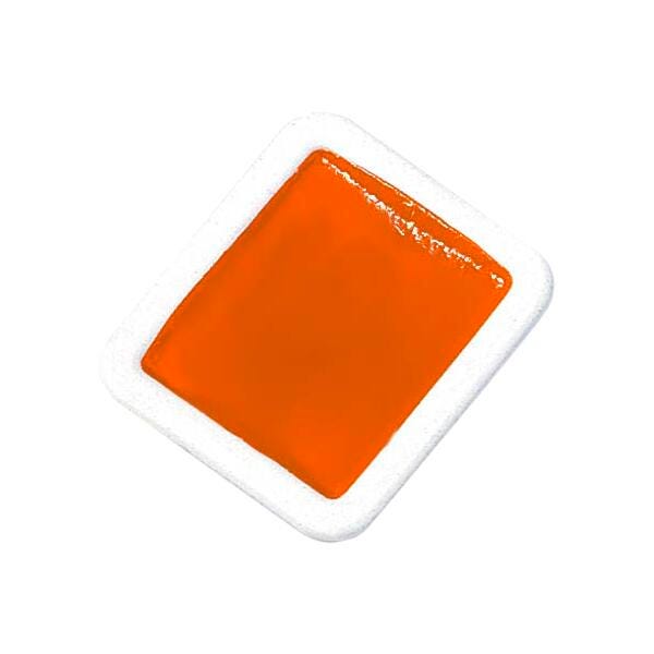 PAINT WATERCOLOR PRANG HALF PAN REFILL ORANGE TWO STRIPS OF 6