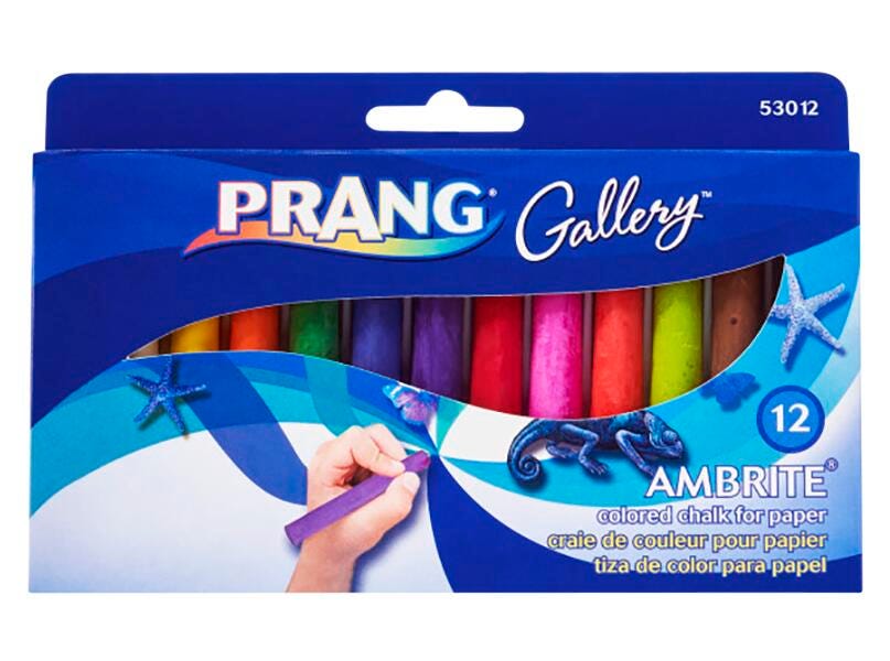 CHALK DRAWING PRANG AMBRITE ASST COLORS SET OF 12