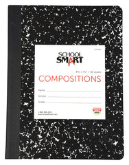 PAPER COMP BOOK HARD 9.75X7.5 RULED SCHOOL SMART 60 SHTS