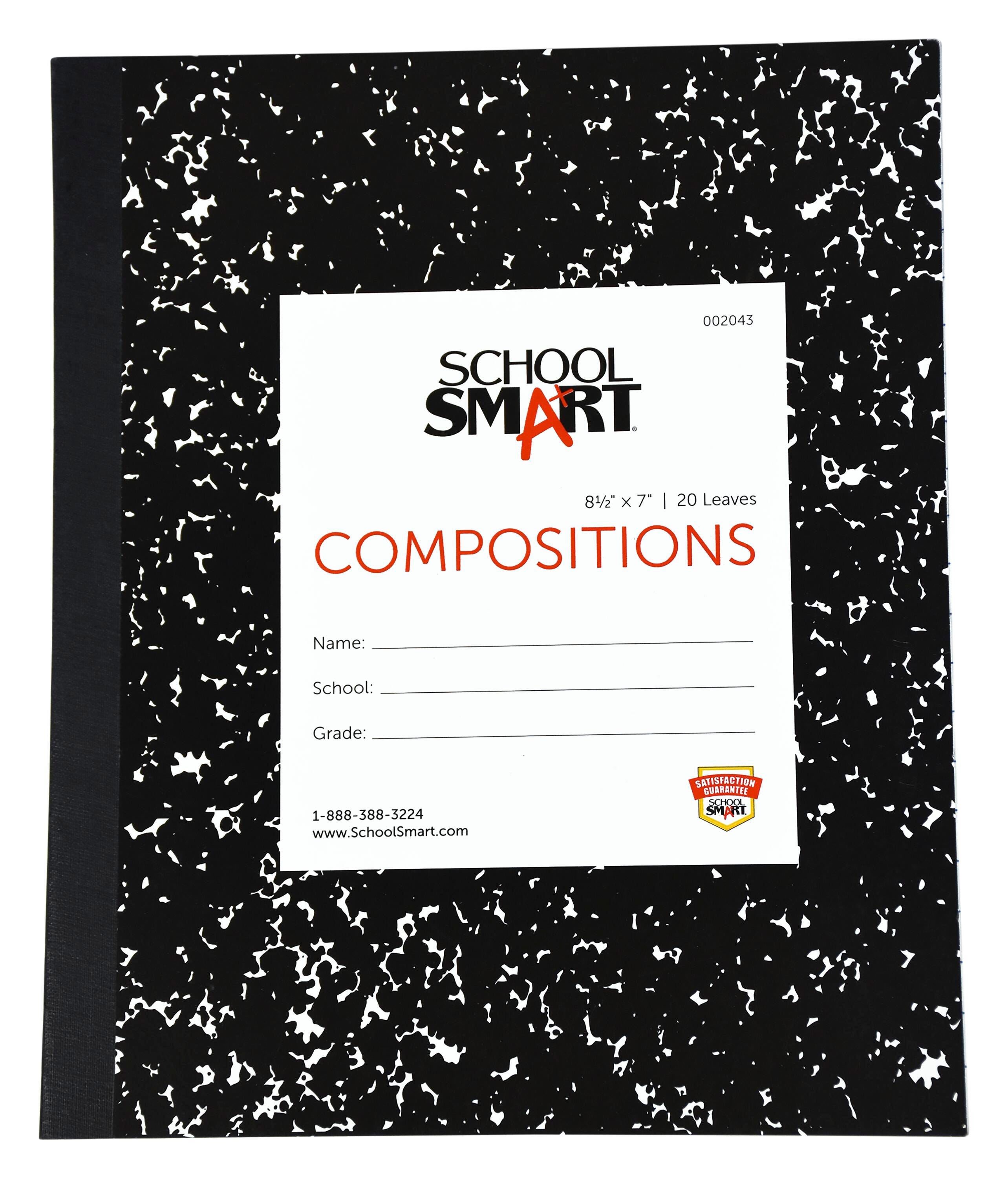 PAPER COMP BOOK SOFT 8.5X7 RULED SCHOOL SMART 20 SHTS
