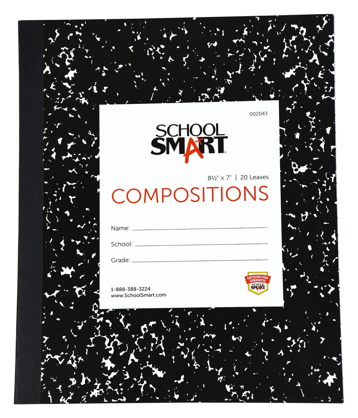 PAPER COMP BOOK SOFT 8.5X7 RULED SCHOOL SMART 20 SHTS