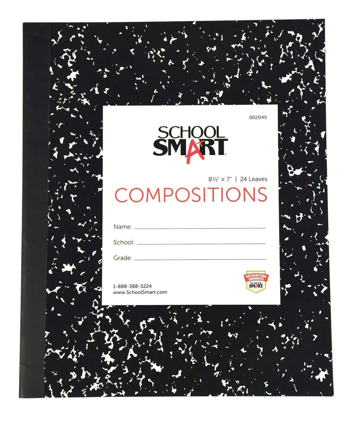 PAPER COMP BOOK SOFT 8.5X7 RULED SCHOOL SMART 24 SHTS
