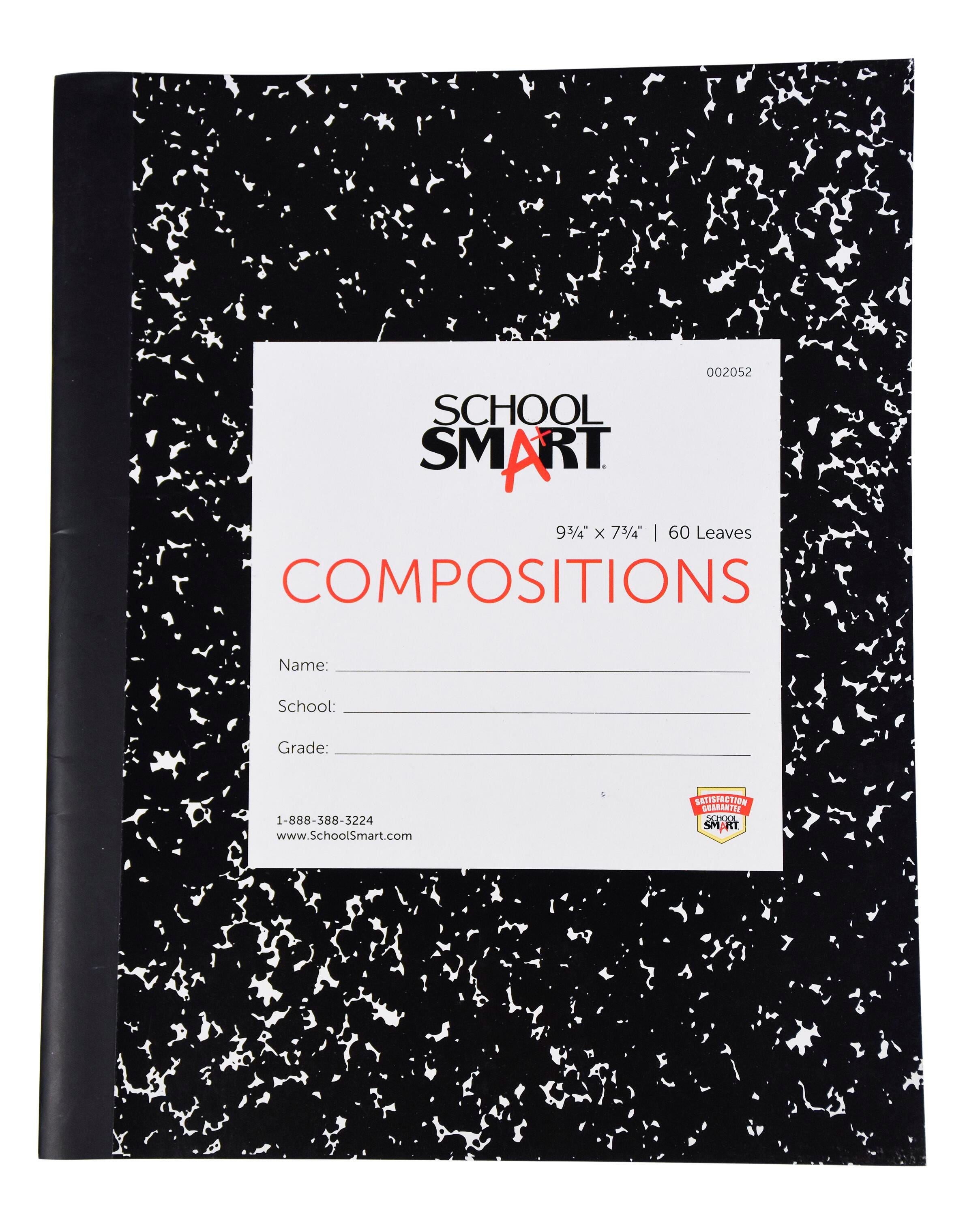 PAPER COMP BOOK SOFT 9.75X7.5 RULED SCHOOL SMART 60 SHTS