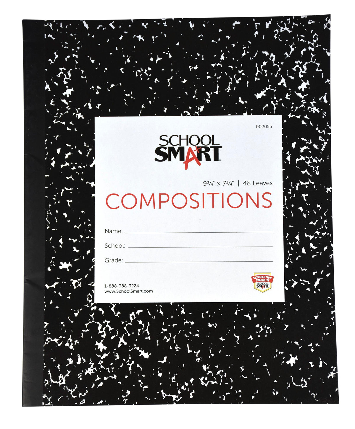 PAPER COMP BOOK SOFT 9.75X7.5 RULED SCHOOL SMART 48 SHTS
