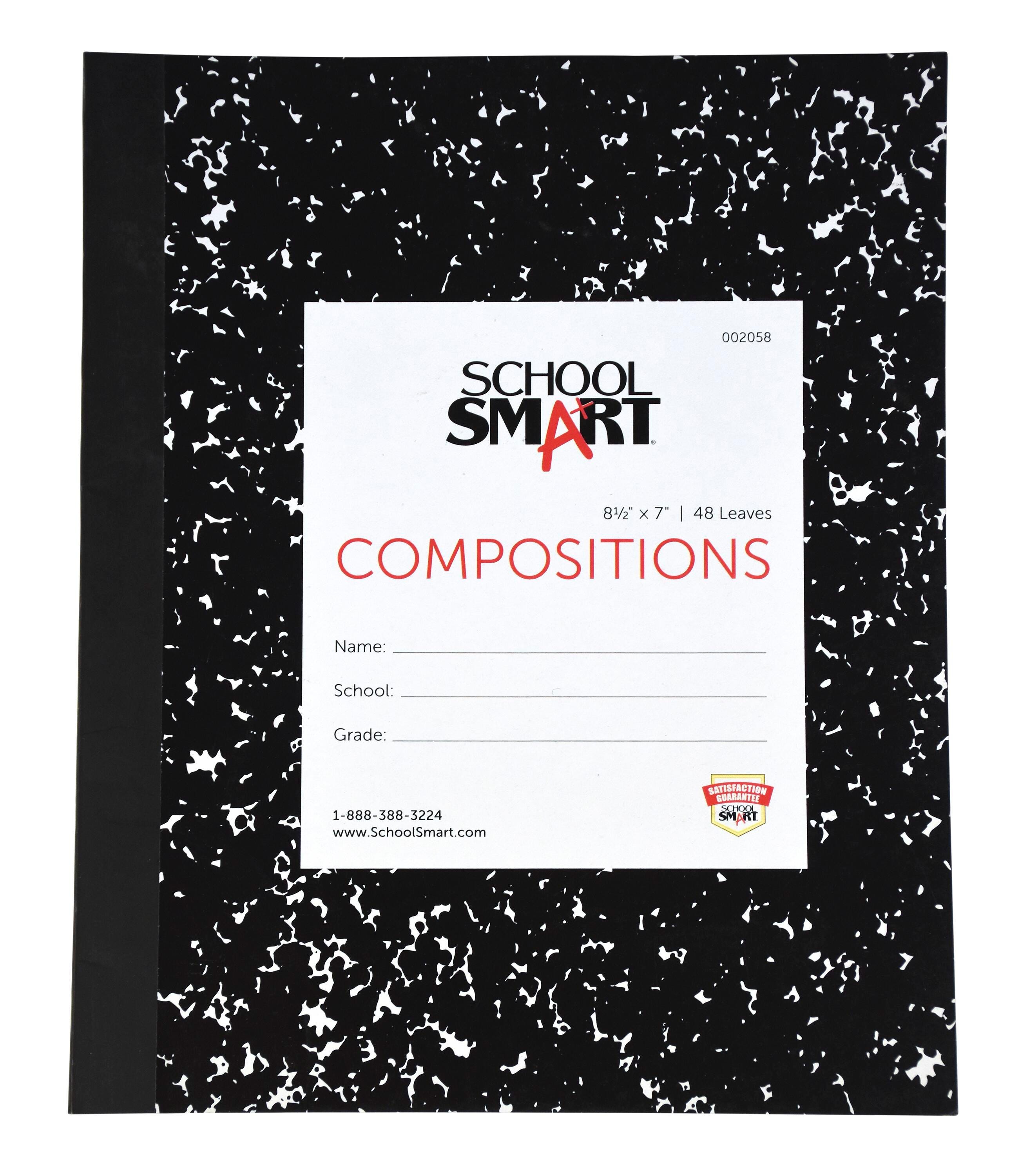 PAPER COMP BOOK SOFT 8.5X7 RULED SCHOOL SMART 48 SHTS