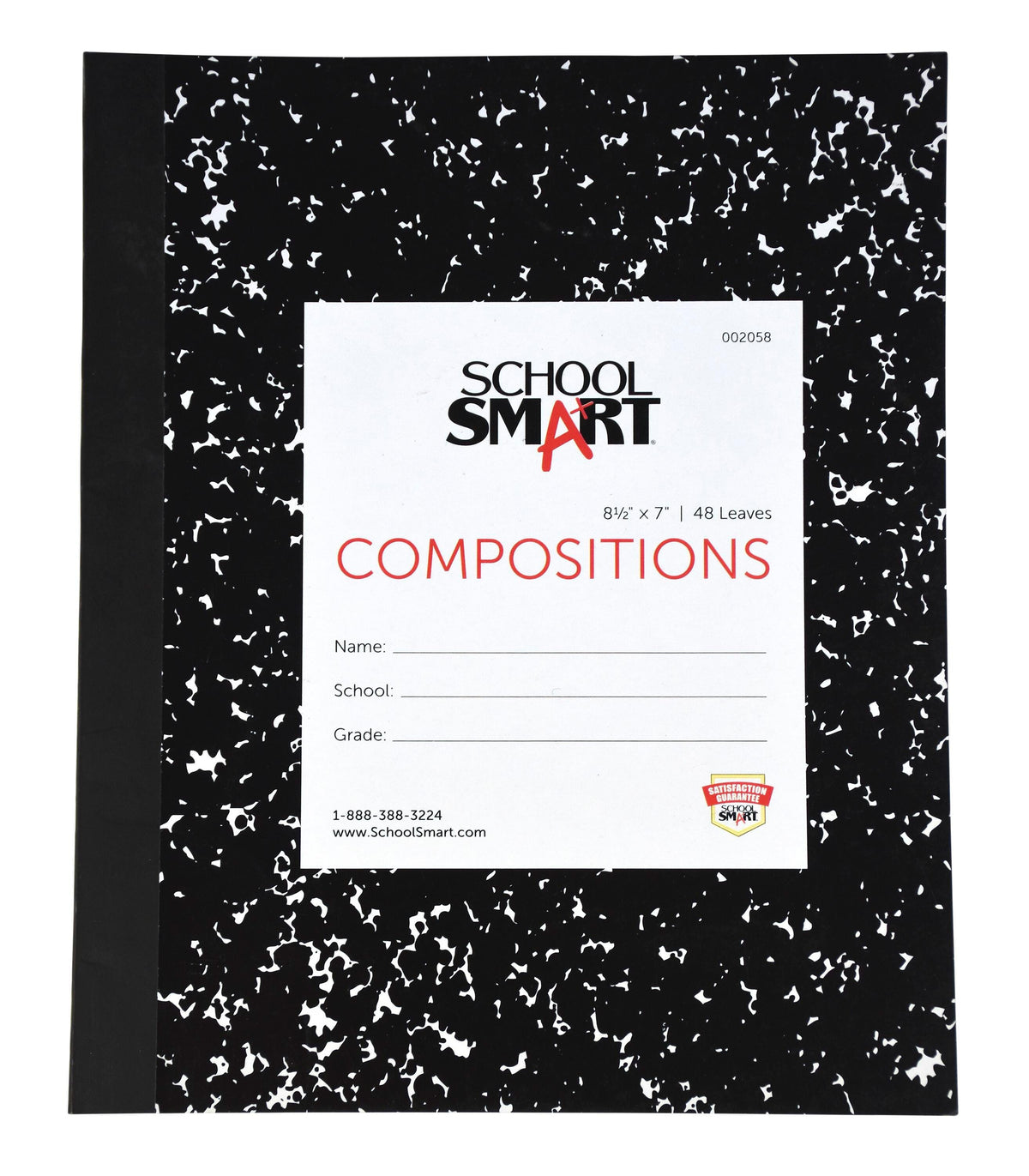 PAPER COMP BOOK SOFT 8.5X7 RULED SCHOOL SMART 48 SHTS