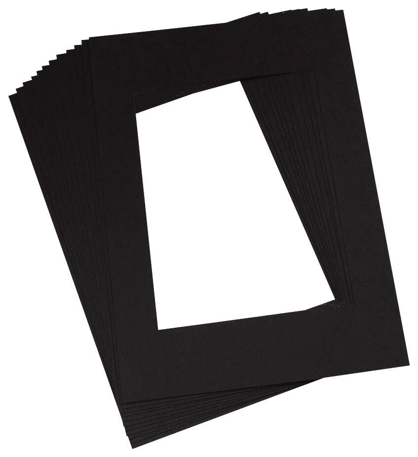 MAT FRAMES 9X12IN BLACK PACK OF 12