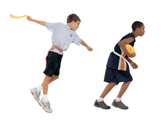 BELTS FLAG FOOTBALL UNIVERSAL SIZE -6 RED / 6 YELLOW - 12-PK