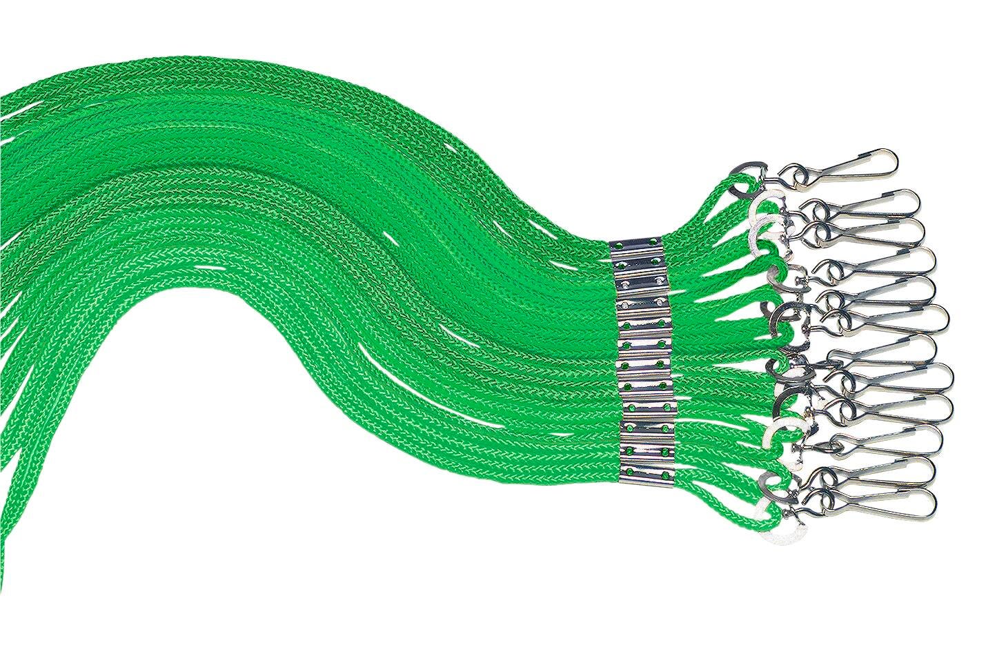 LANYARD GREEN PACK OF 12 - 20 INCH