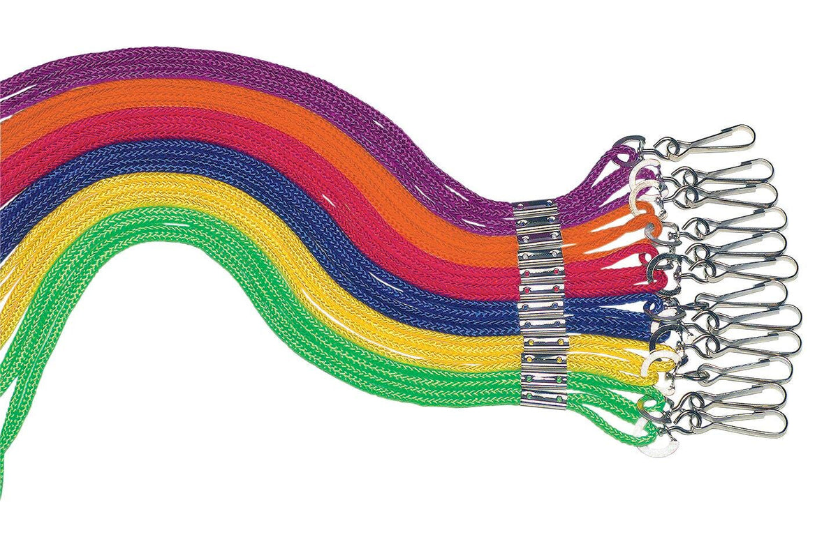 LANYARDS ASSORTED COLORS SET OF 12 - 20 INCH