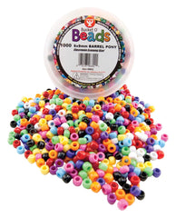 BEADS PONY BRIGHT HUES PACK OF 1000