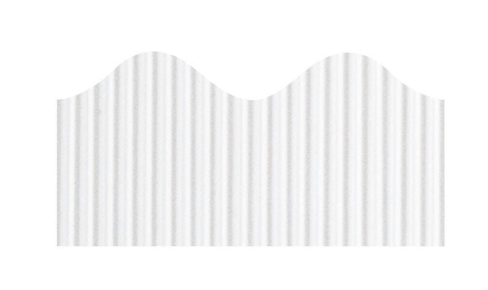 BORDETTE SCALLOPED WHITE 2.25INX50FT