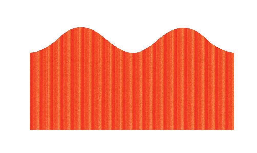 BORDETTE SCALLOPED ORANGE 2.25INX50FT