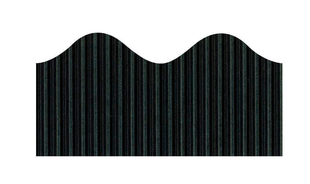 BORDETTE SCALLOPED BLACK 2.25INX50FT