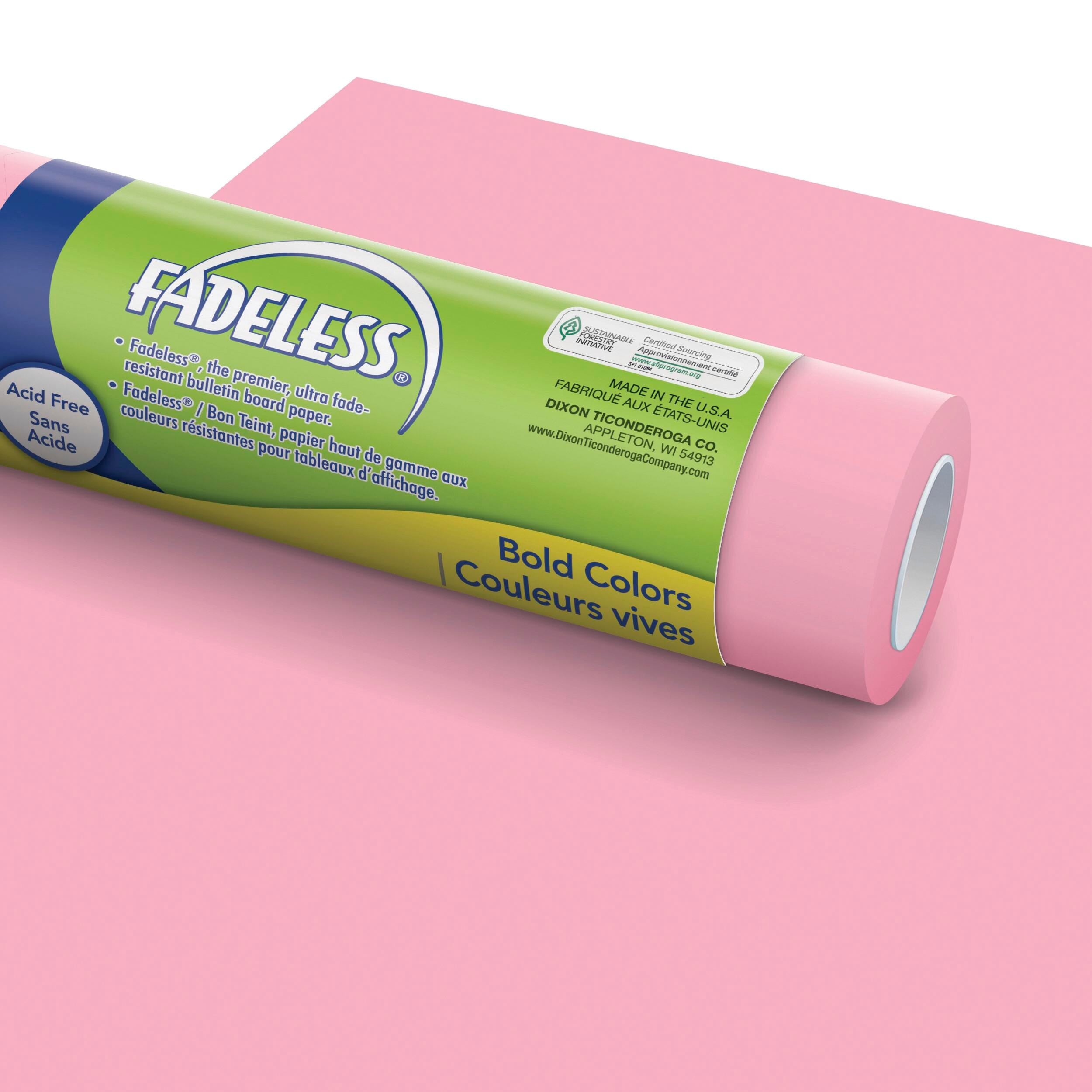 PAPER ROLL FADELESS 24 IN X 60 FT PINK