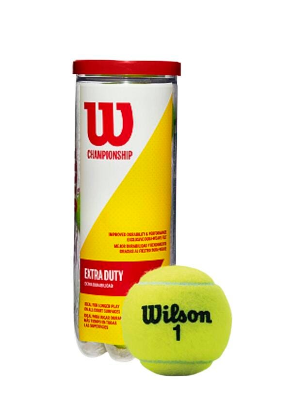 BALL TENNIS WILSON EXTRA DUTY CHAMPIONSHIP PACK OF 3