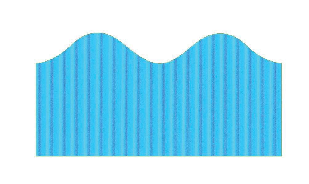 BORDETTE SCALLOPED BRIGHT BLUE 2.25INX50FT
