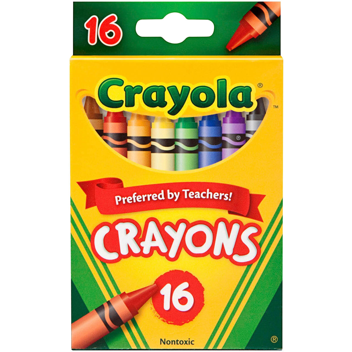 CRAYONS CRAYOLA STANDARD ASST COLORS SET OF 16