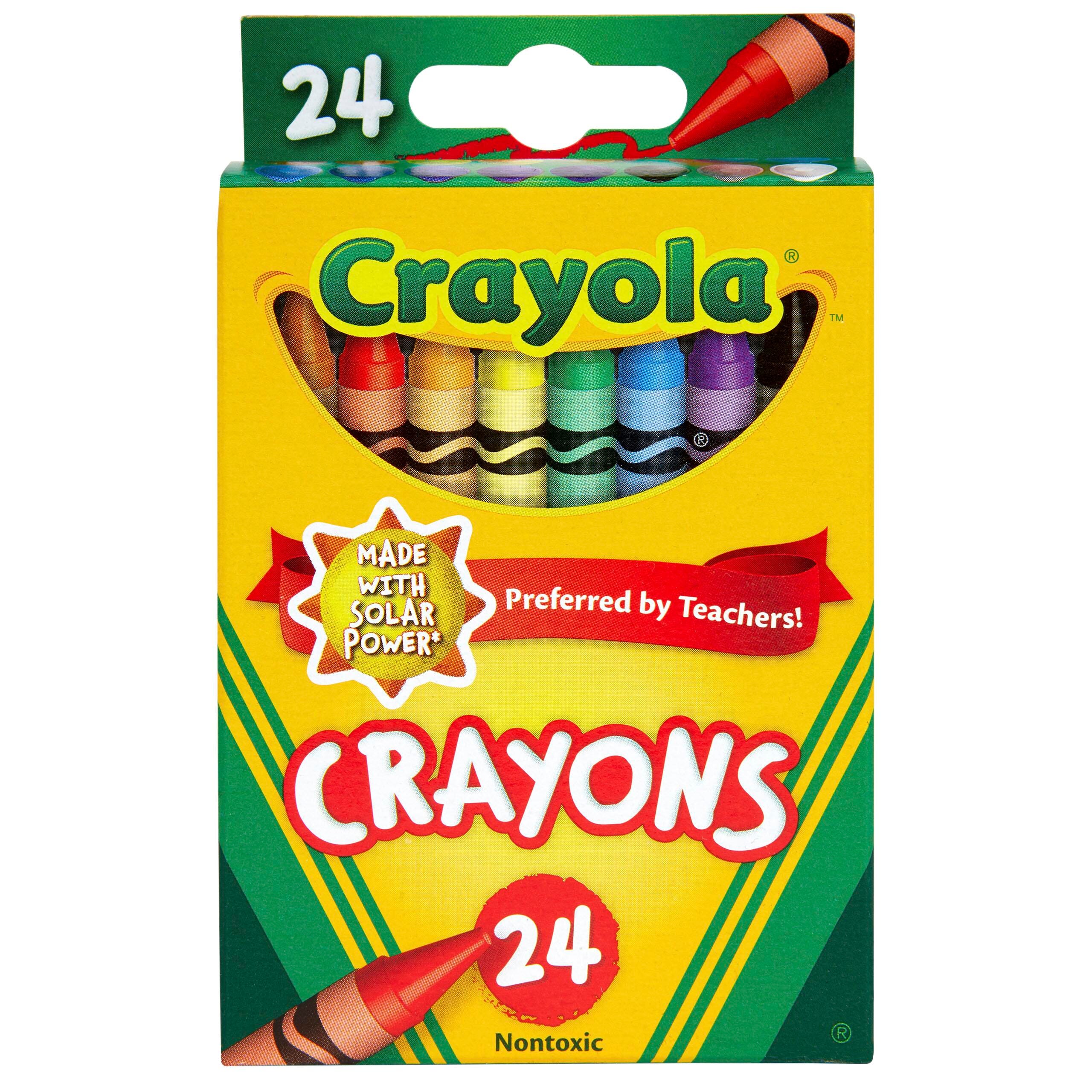 CRAYONS CRAYOLA STANDARD ASST COLORS SET OF 24