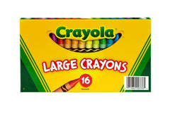 CRAYONS CRAYOLA LARGE LIFT LID ASST COLORS SET OF 16