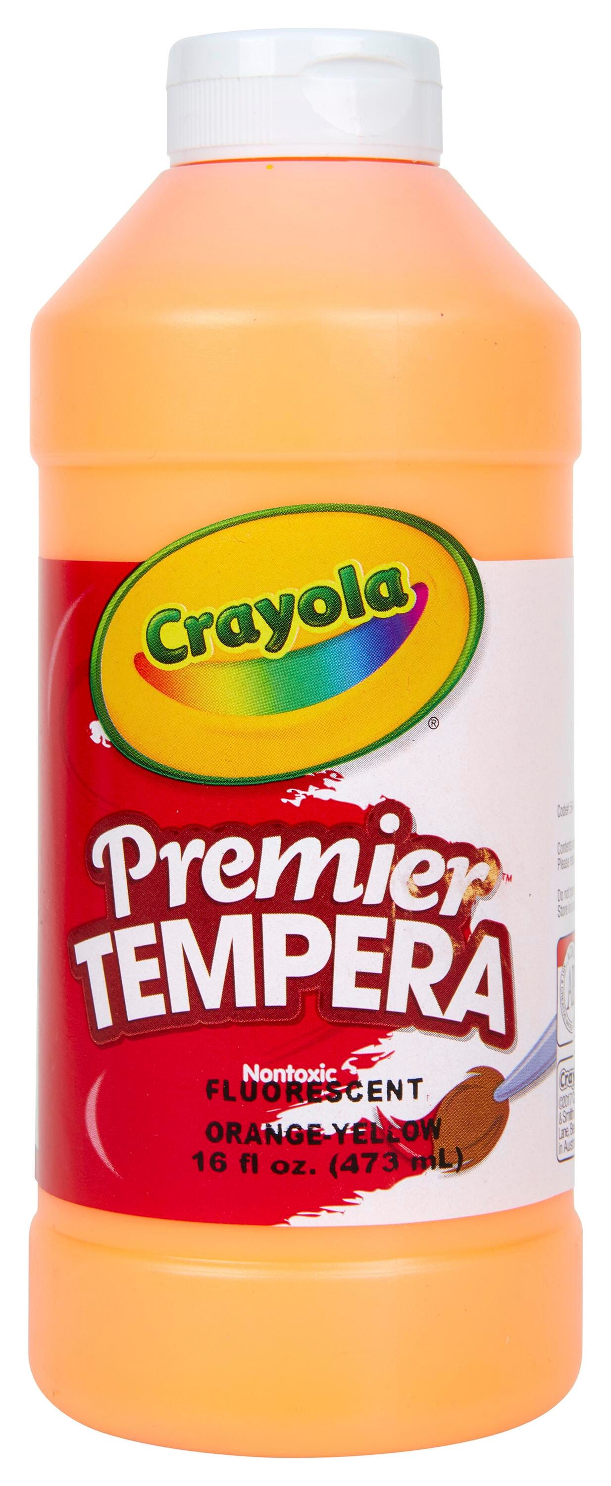 PAINT TEMPERA CRAYOLA FLUOR ORANGE YELLOW PINT