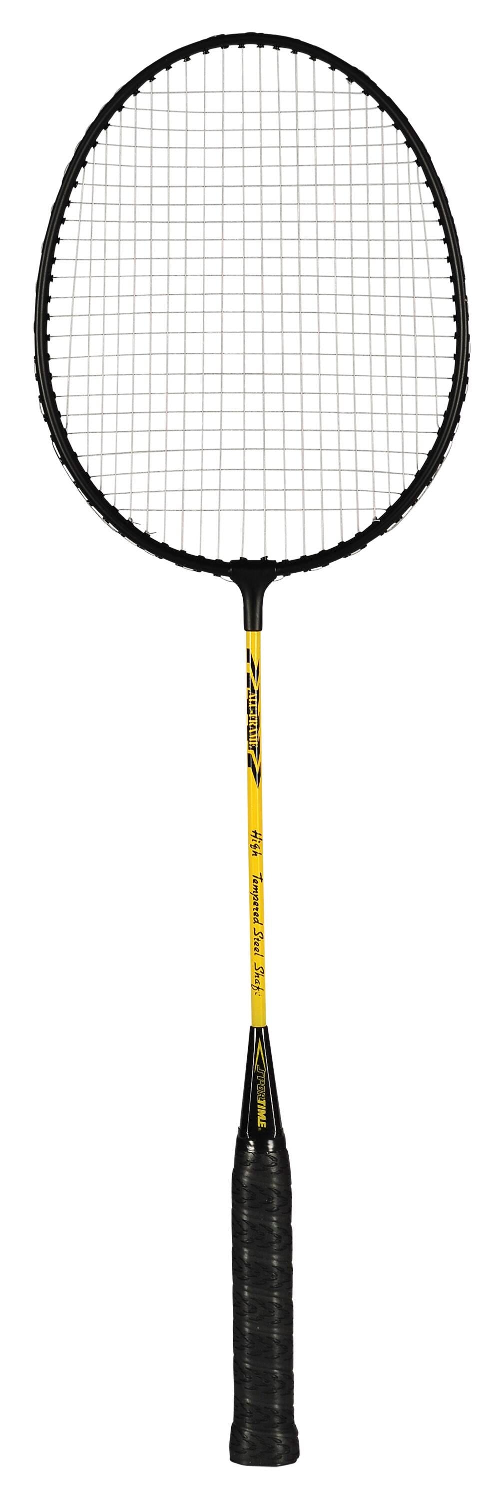RACQUET BADMINTON STEEL STRUNG BLACK/YELLOW