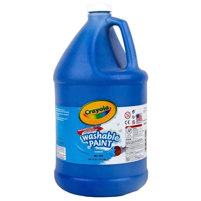 PAINT WASH CRAYOLA BLUE GALLON