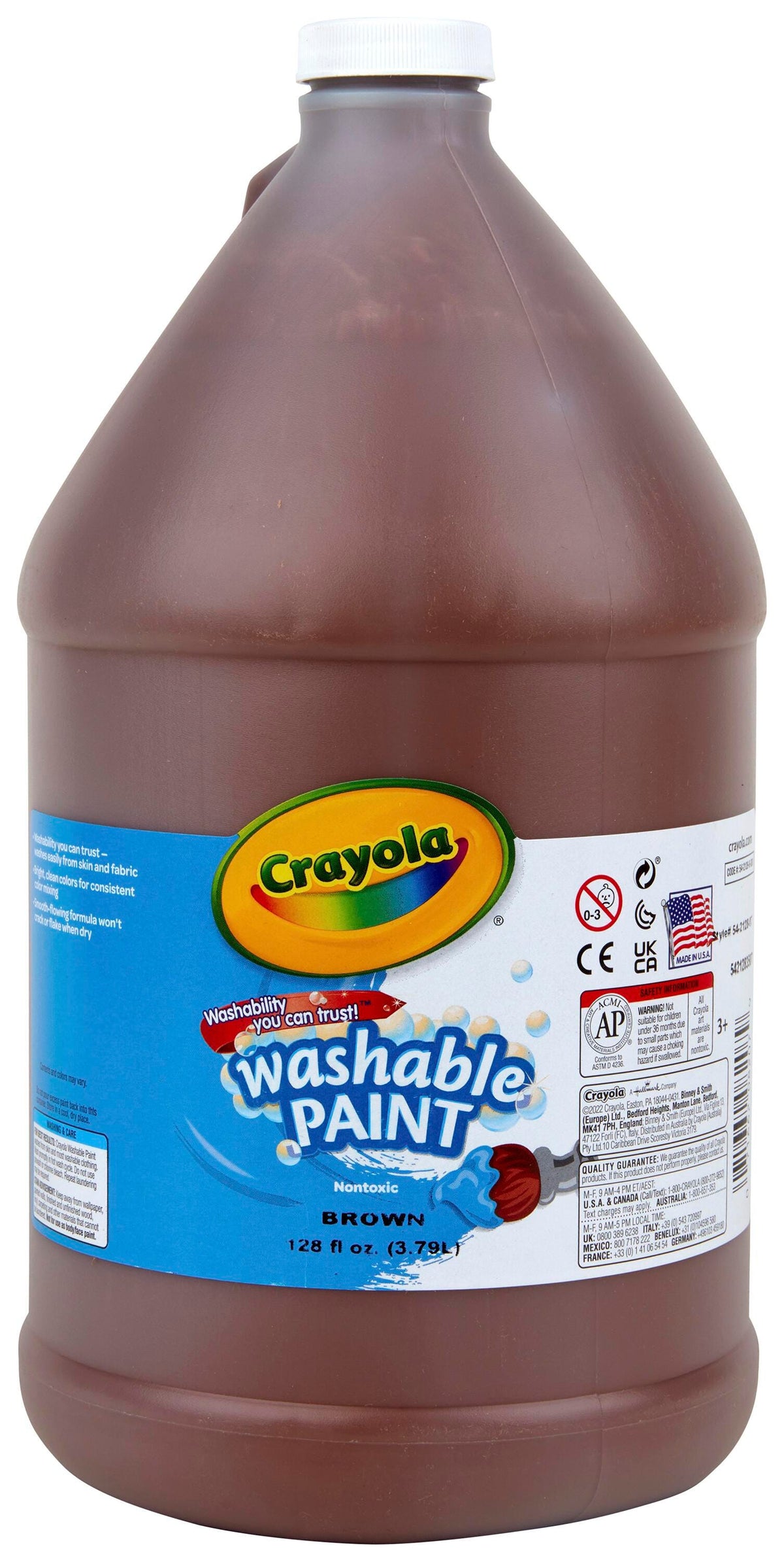 PAINT WASH CRAYOLA BROWN GALLON