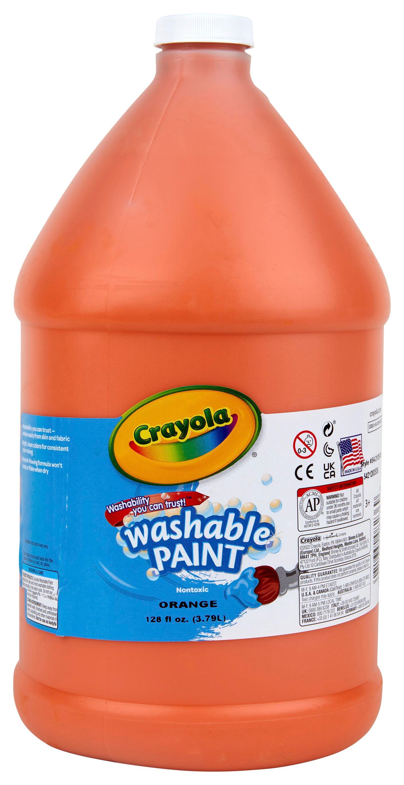 PAINT WASH CRAYOLA ORANGE GALLON