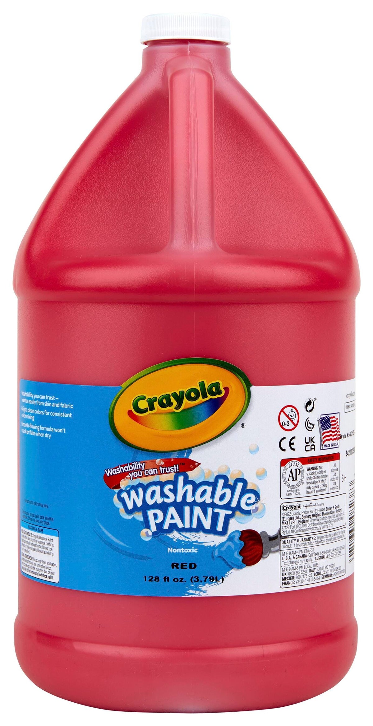PAINT WASH CRAYOLA RED GALLON