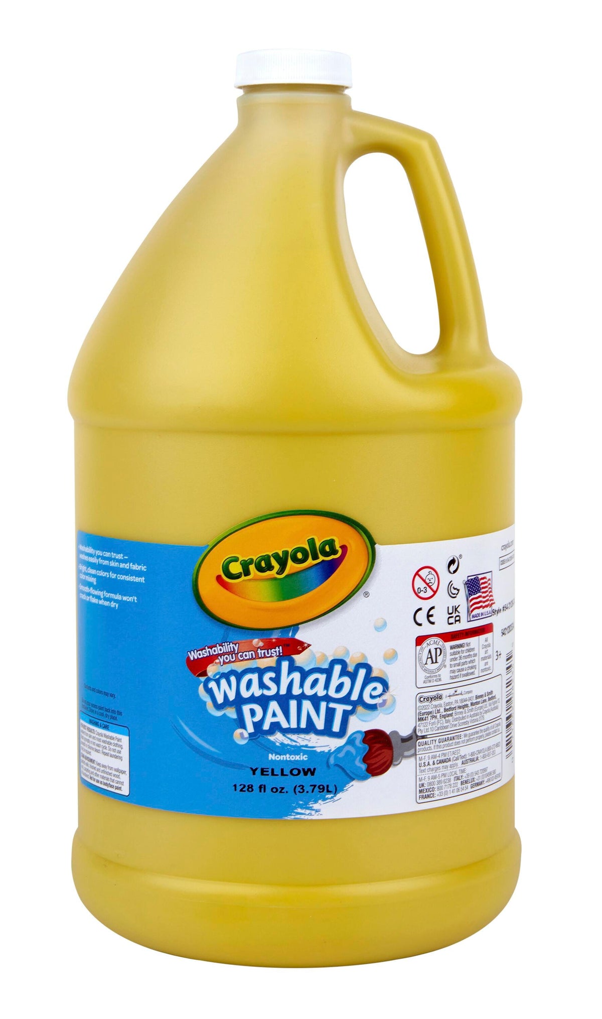 PAINT WASH CRAYOLA YELLOW GALLON