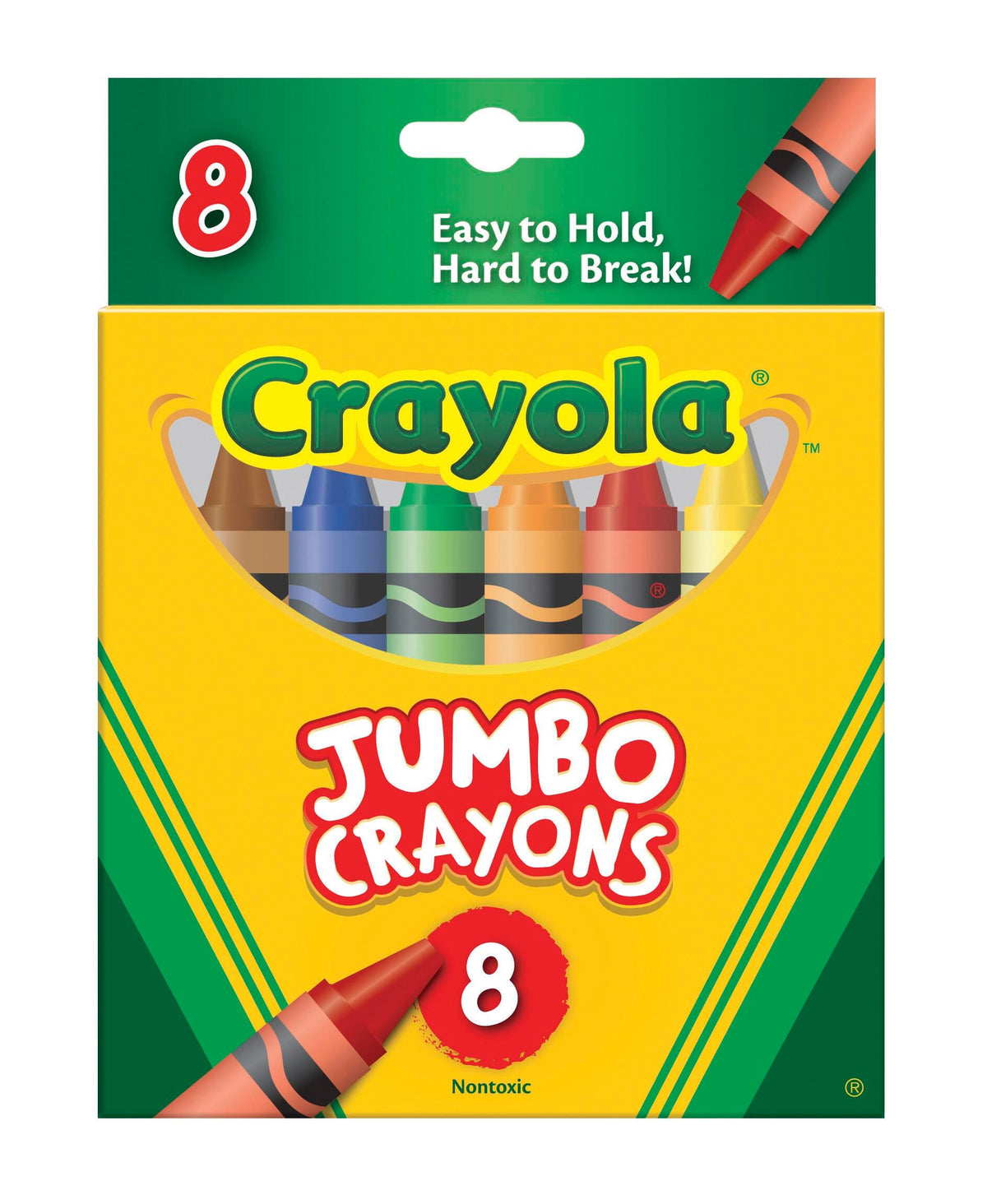 CRAYONS CRAYOLA JUMBO ASST COLORS SET OF 8