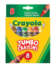CRAYONS CRAYOLA JUMBO ASST COLORS SET OF 8